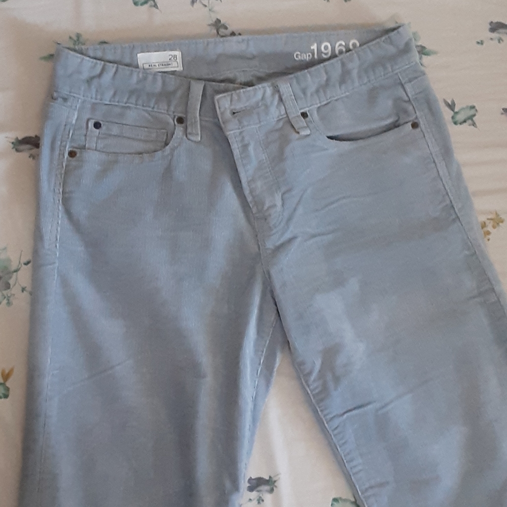 Light Blue Corduroy Pants